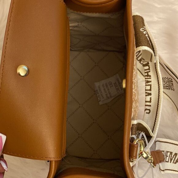 NWT Steve Madden (Bwebber)Satchel/Crossbody/Canvas Viral Tiktok Bag - Tweed - Picture 13 of 14